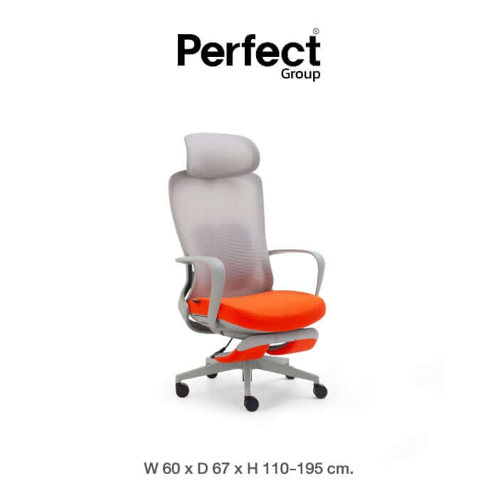 เก้าอี้ทำงานเพื่อสุขภาพ Perfect รุ่น Y FANTA เก้าอี้ สีส้ม
